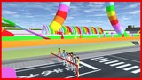 Obstacle Running Competition || SAKURA School Simulator