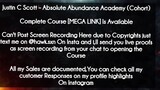Justin C Scott  course - Absolute Abundance Academy (Cohort) download