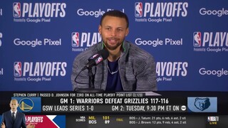 Draymond Green gets my blood boiling - Stephen Curry on Warriors def. Grizzlies Playoffs West Semi