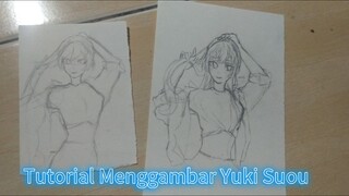 Tutorial Menggambar Yuki Suou - Roshidere