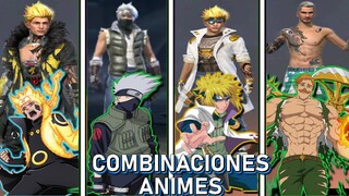 😱COMBINACIONES DE ANIME!!NARUTO,DBZ,,NNT,ONEPIECE😱FREE FIRE
