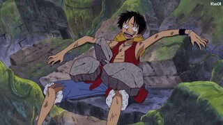 Luffy mistaken the skeleton as Nami (Lunami)