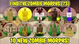How to get ALL 10 NEW ZOMBIE MORPHS in Find The Zombie Morphs (73) [DESERT VILLAGE MAP] - ROBLOX