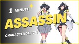 1 Minute Assassin Character Design