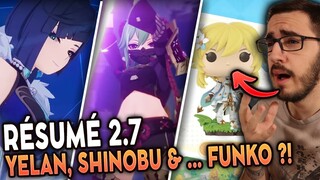 MEGA HYPE YELAN & SHINOBU ! Et des Funko ... ouai ... | Résumé 2.7 Genshin Impact