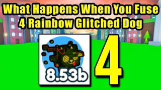 What Happens When You Fuse 4 Rainbow Glitched Dog in Pet Simulator X