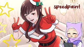 [SPEEDPAINT] Christmas with Snowman! - Original Character