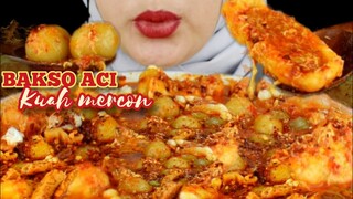 ASMR BAKSO ACI KUAH MERCON || PEDESNYA PARAH 😵😵😵😵😵||@nyakrekbaksoaci || asmr indonesia