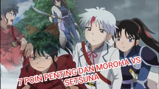 7 POIN PENTING DAN SETSUNA VS MOROHA || REVIEW YASHAHIME EPS 18