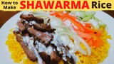 BEEF SHAWARMA RICE | BEST Shawarma Homemade  Recipe | Beef + Garlic Sauce + Rice
