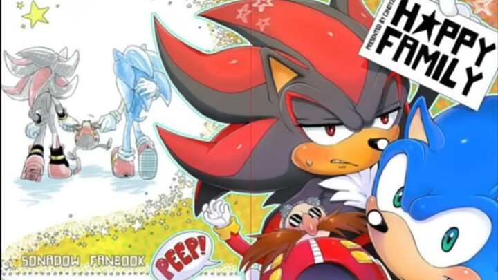 青黑照顾小孩子？sonic同人漫配快乐家庭（自制中文字幕）