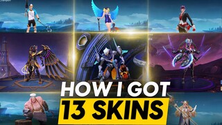 HOW I GOT 13 SKINS USING VPN | STARWARS AND COMET COLLISION EVENT | MLBB