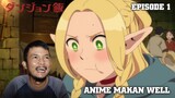MAKAN CUYYY 😋 | Dungeon Meshi Episode 1 REACTION INDO