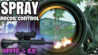 PUBG LITE - M416 x6 Scope CRAZY SPRAY CONTROL