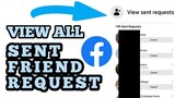 HOW TO VIEW SENT FRIEND REQUEST ON FACEBOOK