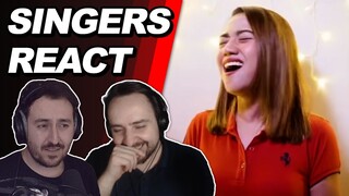 Singers React to Morissette - She Used To Be Mine (Live) | Reaction