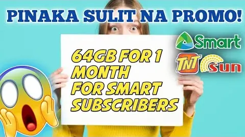 PINAKA SULIT NA MOBILE DATA PROMO NG SMART | 64GB VALID FOR 1MONTH