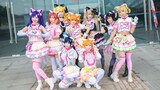 [Nine Grid WiFi] [lovelive arcade cat ears and double ponytails ver.cos house dance debut on the ent