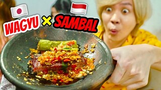 ORANG JEPANG REVIEW JUJUR WAGYU SAMBAL VIRAL DI BANDUNG!!