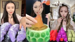 Thánh Ăn Đá Ăn Đá Lạnh Màu Sắc Hình Dạng Bất Thường Thú Vị - ASMR Ice Crunchy Eating sound#191