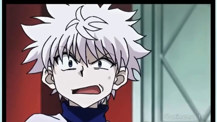 Killua's Reaction is priceless haha..