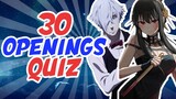 Anime Opening Quiz but There is Only Instrumental (30 Openings)