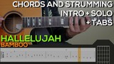 Bamboo - Hallelujah Guitar Tutorial [INTRO, SOLO, CHORDS AND STRUMMING + TABS]