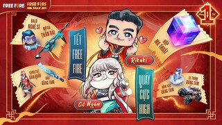 Tết linh đình cùng 5 trang phục miễn phí |Chuỗi sự kiện Tết Free Fire 2022@Rikaki Gaming@Cô Ngân Tv