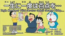 doraemon ingin mendapat nilai seratus sekali seumur hidup sub indo