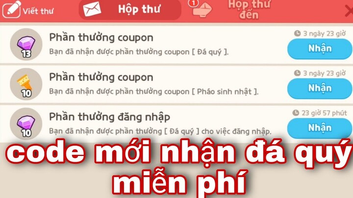 PLAY TOGETHER | nhập code đá quý 1 năm tuổi của playtogether 13/4