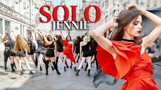 JENNIE-SOLO Girl xinh Moscow cover dance đường phố siêu xinh của Jewel Roadshow kpop trước công chún