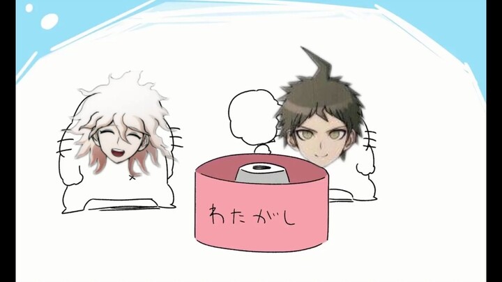 Komaeda yang mengajari Hinata cara membuat marshmallow