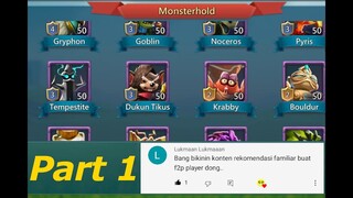 Rekomendasi Skill Familiar F2P Lords Mobile(Pact 1A hingga Pact 2B) | Part 1