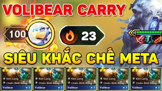 TOP 1 100 MÁU VỚI VOLIBEAR CARRY _!! META SIÊU MẠNH ĐANG KHẮC CHẾ TOÀN BỘ META