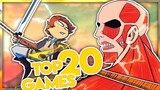 TOP 20 Attack On Titan GAMES On ANDROID || AZ