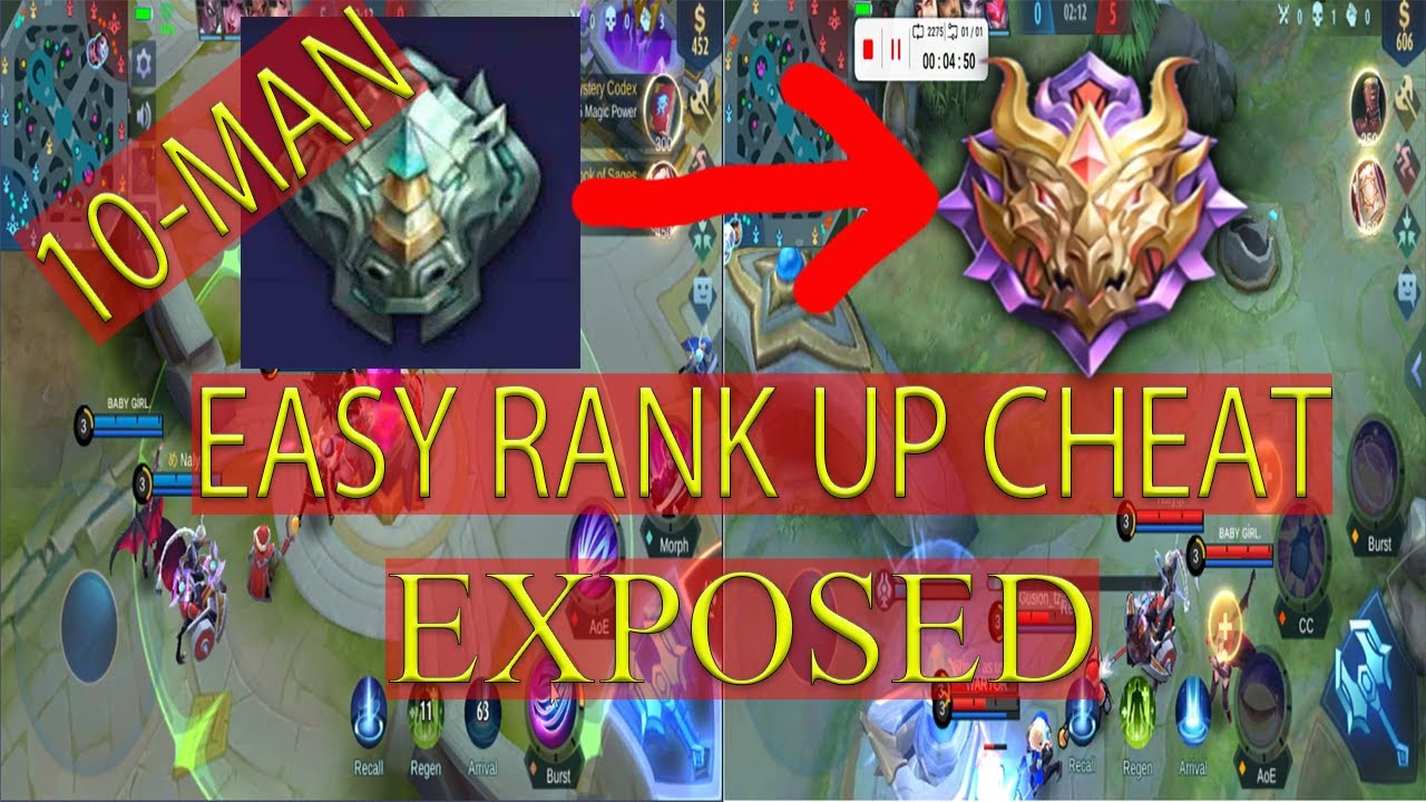 MOBILE LEGENDS RANK CHEATERS EXPOSED 10-MAN MMR BOOSTER - BiliBili