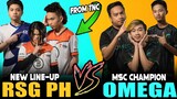 New Line-Up RSG PH vs. OMEGA ESPORTS in RANK! ~ Mobile Legends