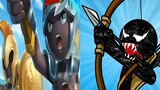 Stickman Wars 2: Odyssey vs Stick War Legacy Venom Skin - Final Gigant Boss Battle Android Gameplay