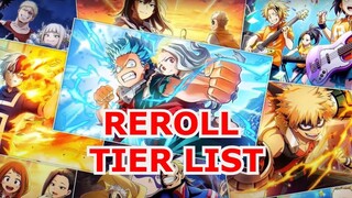 Nên reroll hero nào giai đoạn đầu? | Reroll Tier List | My Hero Ultra Impact