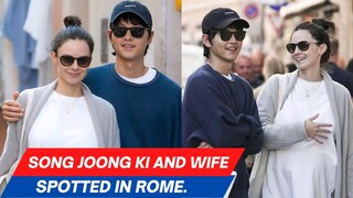 FINALLY! Song Joong Ki and Wife Katy Louise appeared showing off her baby bump* while shopping for