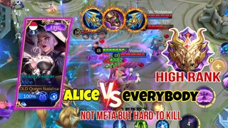 alice high rank battle in mythical glory tier | not meta but hard to kill