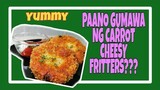 CARROT FRITTERS WITH CHEESY RECIPE