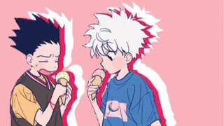 hunter x hunter comic it's short but I hope u enjoy it! ships:Gon x killua, kuripika x Mr oreo