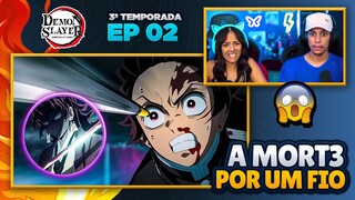 DEMON SLAYER - 3ºT EP 02 🇧🇷 | [React em Casal] 🔥