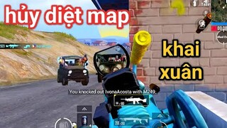 PUBG Mobile - Khai Xuân Mùng 6 Tết Với Số Kill Khủng | Liên Tục Clear 2 Team Với M249