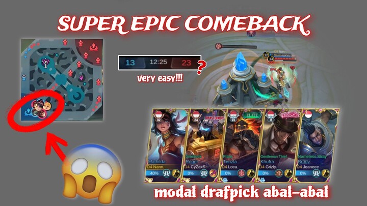 Super epic comeback🔥🔥🔥 Emang boleh pake Draft Pick seabal - abal ini???