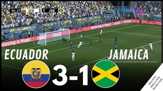 ⚽ Ecuador 3-1 Jamaica 🏆COPA AMERICA 2024 | Highligths | Simulación y recreación de videojuego