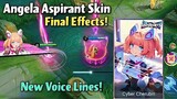 ANGELA ASPIRANT SKIN OFFICIAL EFFECTS, VOICE LINES, ENTRANCE ANIMATION, and TOUCH INTERACTION!🌸