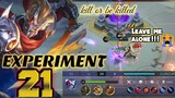 KILL OR BE KILLED? | SMART GAMEPLAY OF HAYABUSA EXPERIMENT 21 | Mobile Legends