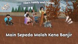 Fika's Family and Friends | Main Sepeda Malah Kena Banjir | Sakura School Simulator